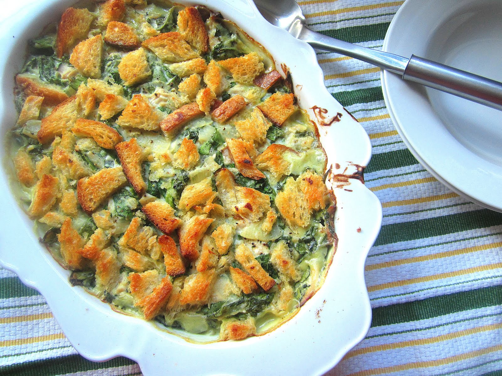 Martha Stewart's Chicken & Spinach Bake