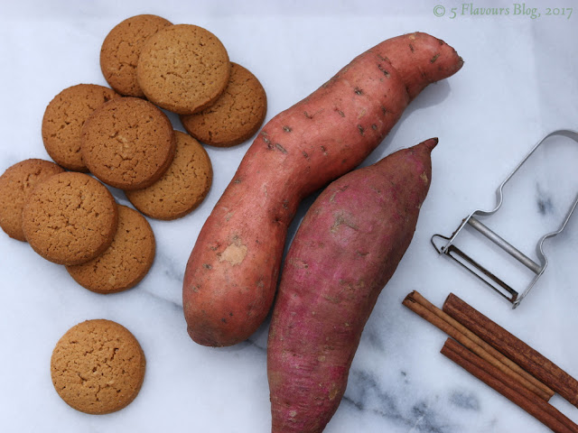 Sweet Potato, Ginger Biscuits & Cinnamon