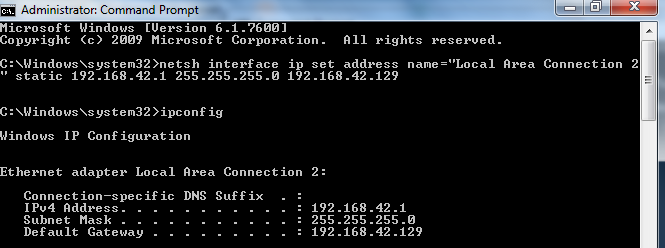 netsh interface ip set address