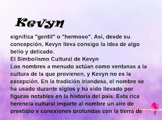 ▷ Significado del nombre Kevyn (✔)