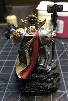 Grand Master Voldus WIP back, gold details painted in