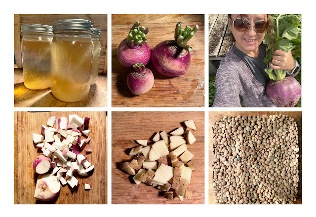 Smokey Turnip, Potato and Lentil Soup