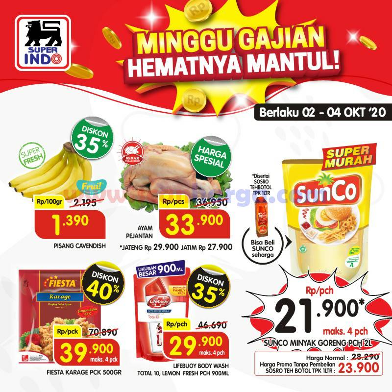 Promo Superindo Diskon Seru Gajian Periode 2 - 4 Oktober 2020