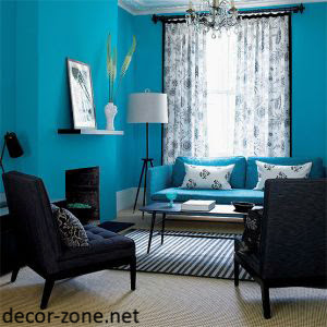 turquoise living room interior design ideas