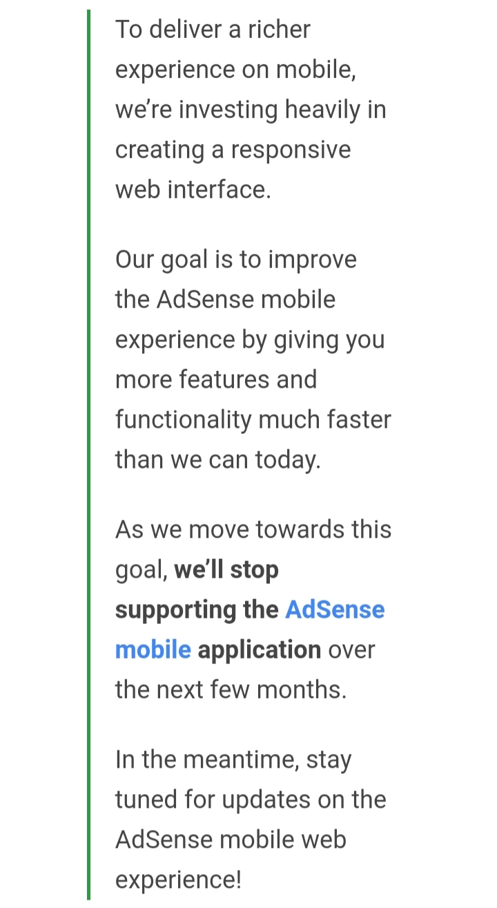Gambar Isi Email Dari Google Mengenai Google AdSense