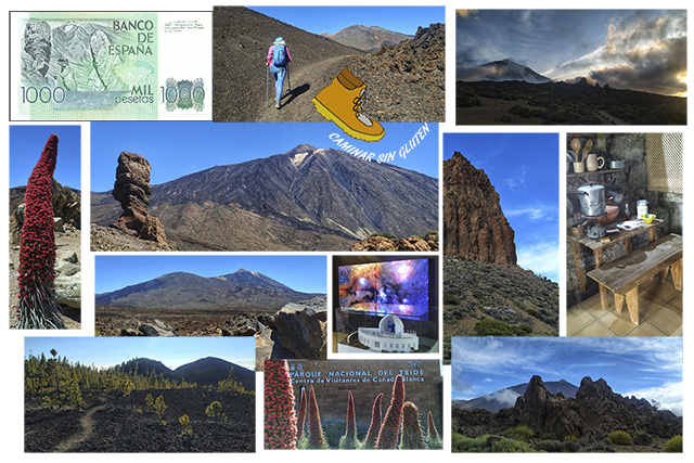 Distintos lugares del Parque Nacional del Teide