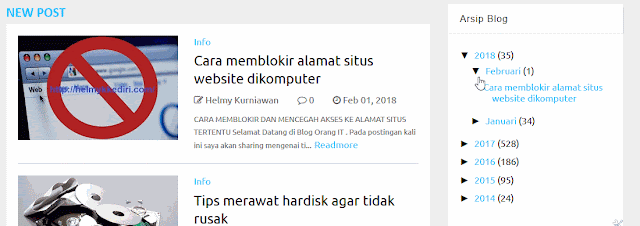 Cara menambahkan scrooll pada widget blog1