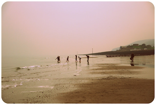 eastbourne beach seafront seaside children playing