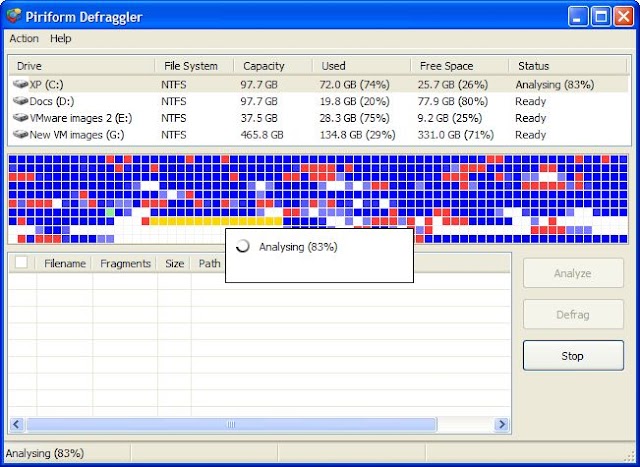 Defraggler : défragmentez vos disques et fichiers