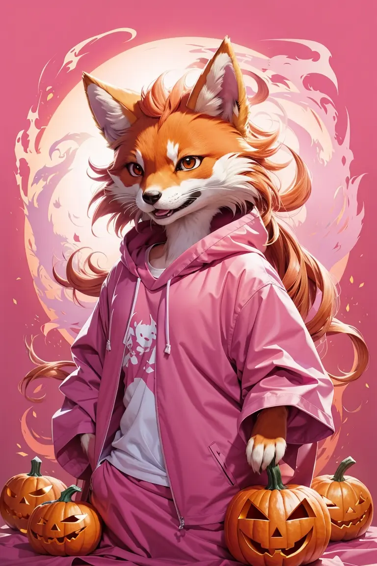 A Firefox enjoying Halloween