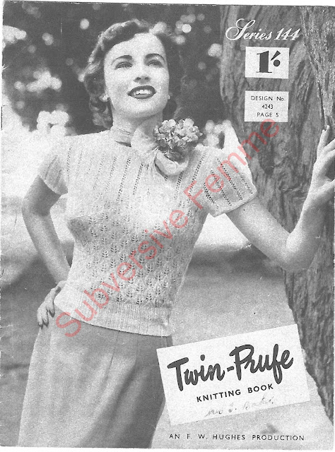 The Vintage Pattern Files: Free 1950's Knitting Patterns - Twin-Prufe Series No.144