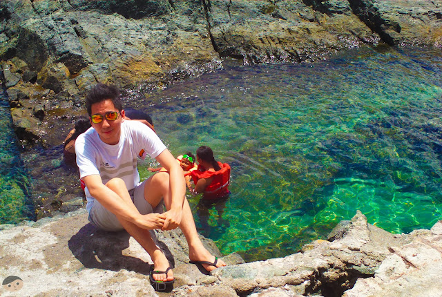 Crystal clear water in the White Castle Island of Subic