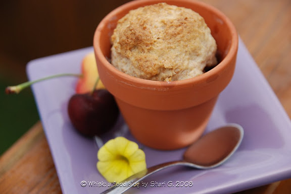 Cherry Rhubarb Cobbler