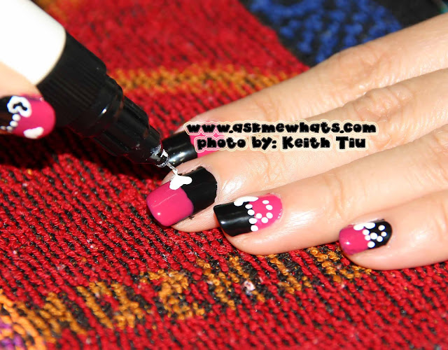 a photo of nail art tutorial