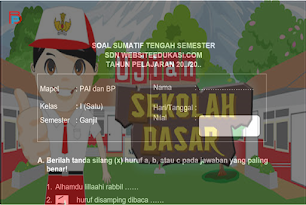 Soal dan Jawaban STSUTS Semester Ganjil Kelas 1 SD