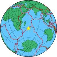 sismo 5,8 grados sur oceano Indico 2 de Diciembre de 2011