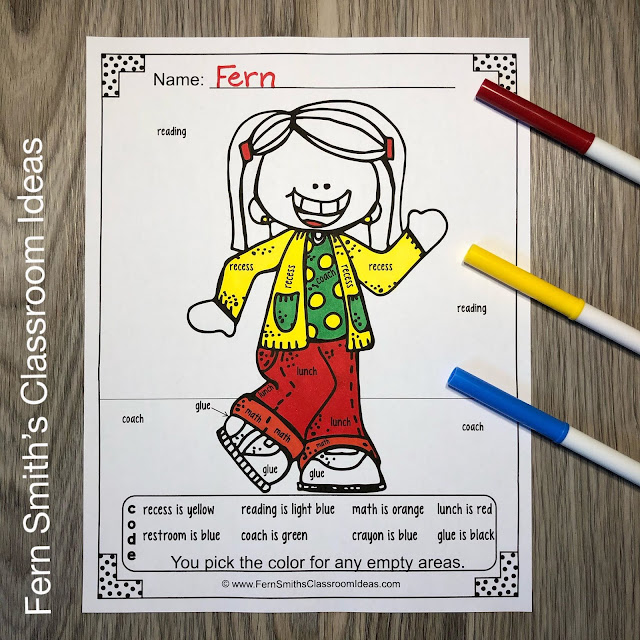 Click Here to Visit Last Week's Freebie Friday Back to School Color By Code Vocabulary Freebie For Your Classroom Today!