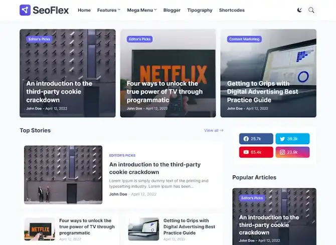 SeoFlex Blogger Template