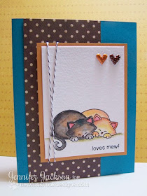 Loves mew cat card by Newton's Nook Designs