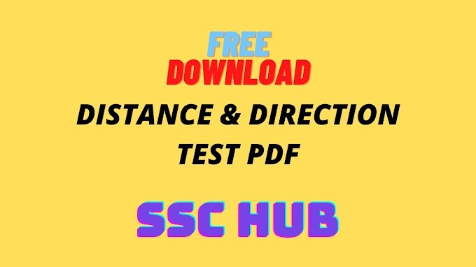 FREE! Distance And Direction Test Notes PDF SSC CGL - SSC HUB