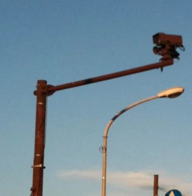 交差点の監視カメラ