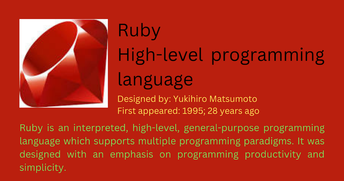 Ruby Programming Language | A Beginners 101 Complete Guide To Ruby