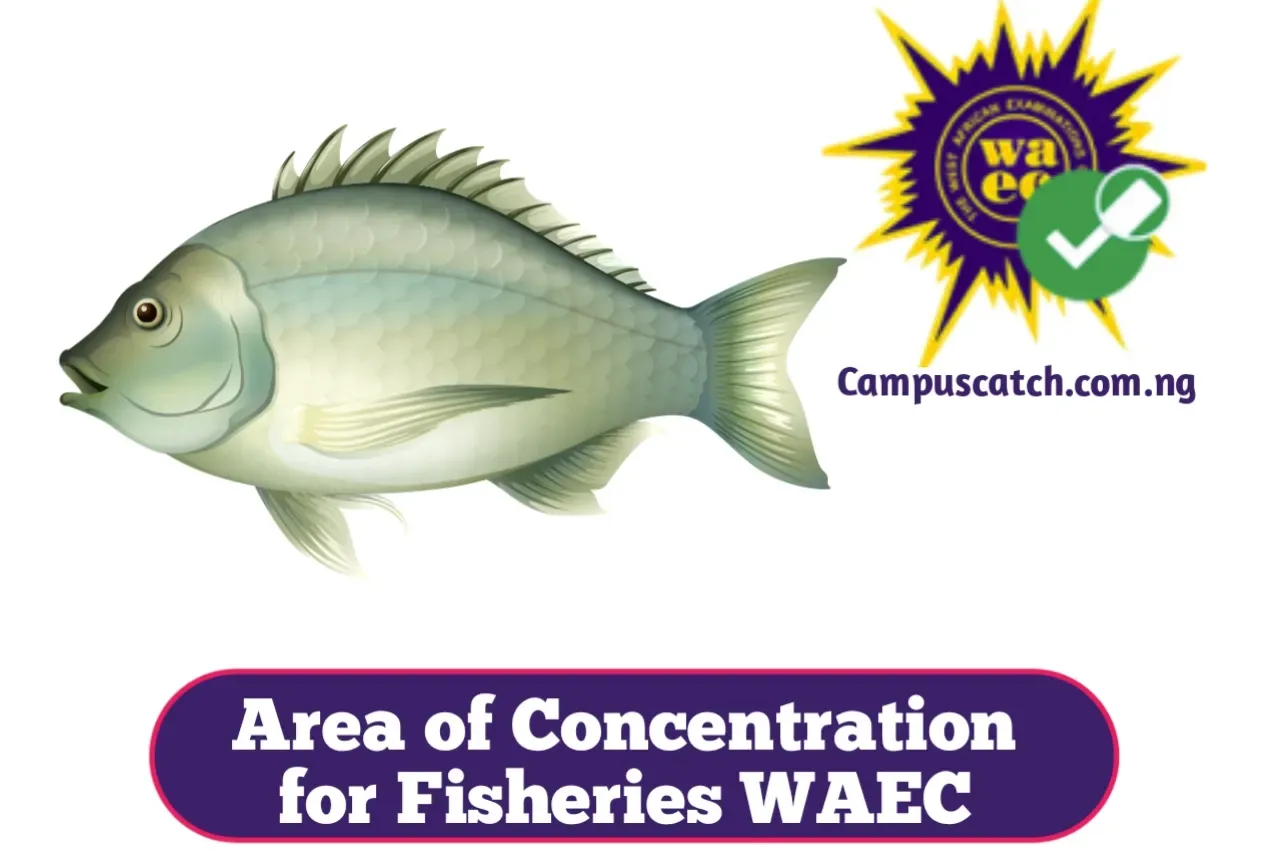 Area of Concentration for Fisheries WAEC 2024