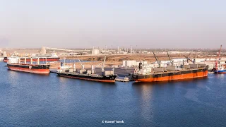 ميناء دمياط  ..  تستقبل  25947 طنًا من القمح وو 2150 رمل و 10137 بضائع متنوعة