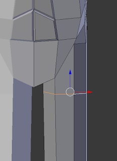 Scaling out Loop Cut.