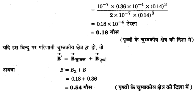 Solutions Class 12 भौतिकी विज्ञान-I Chapter-5  (चुम्बकत्व एवं द्रव्य)