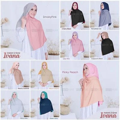 Jual Aneka Jilbab Instan Cantik Model Terbaru 2020 Langsung - Warna jilbab yang lagi ngetren