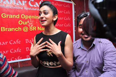 Rakul Preeth Singh Hd Photos at Bahar Cafe Launching