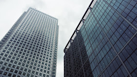 Skyscrapers at Londons Canary Wharf