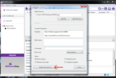 torrent3 How to create a Torrent using BitTorrent