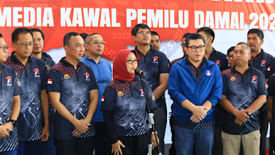 Polri, Dewan Pers, dan Pimpinan Media Deklarasi Pemilu Damai 2024