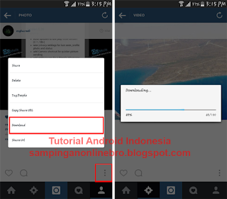 Instagram plus photo and video download process