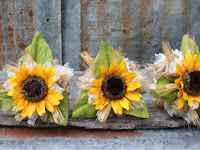 Simple Sunflower Wedding Bouquet