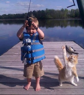 Kid with Cat Funny