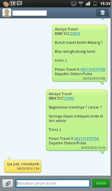 akcayatour, Travel Malang Kediri, Travel Kediri Malang