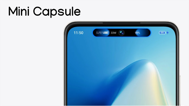 realme c55 mini capsule tampak seperti dynamic island iPhone