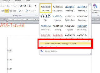 Cara Membuat Quick Style Tulisan di Microsoft Word_langkah 4