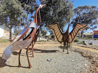 Corowa Public Art | Brolga Sculpture by High Country Forge