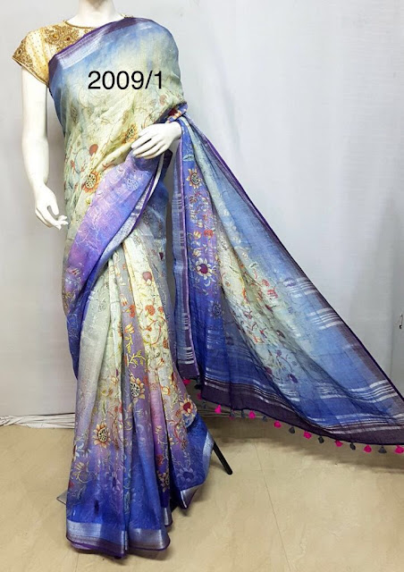 Digital Print Sarees