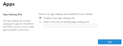 Create App Catalog - Step 1