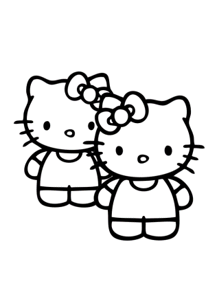 coloring pages hello kitty