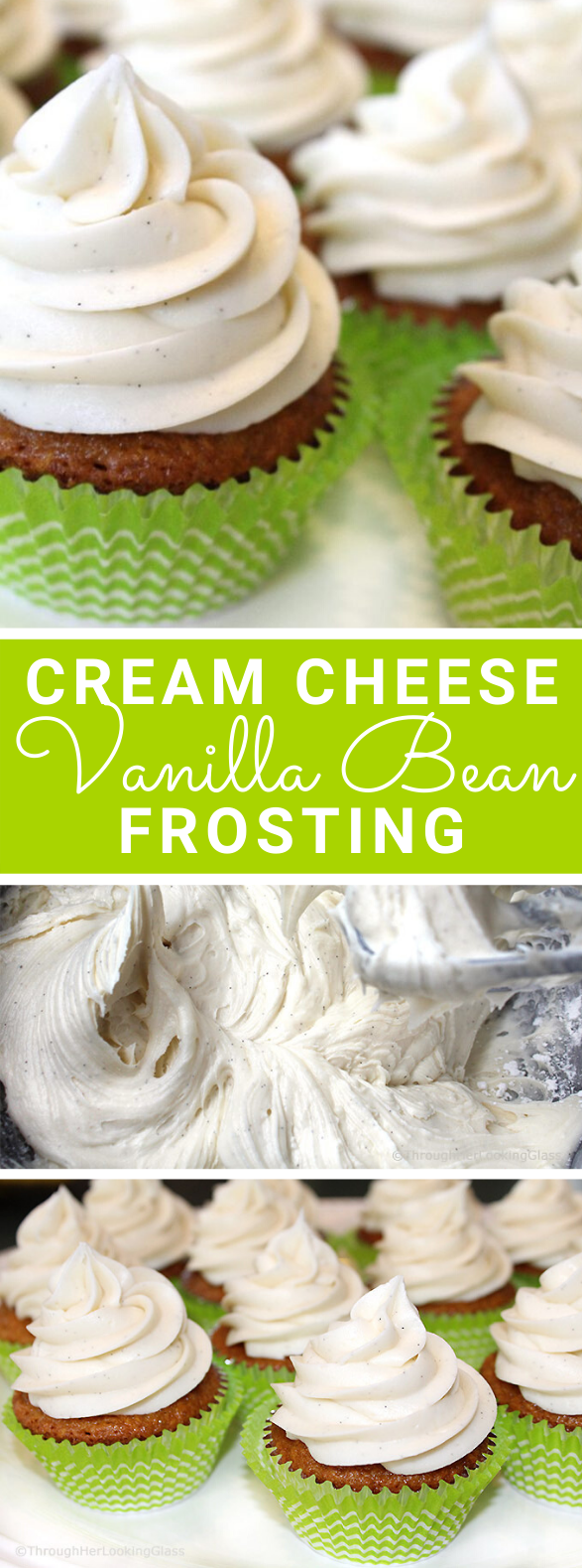 VANILLA BEAN CREAM CHEESE FROSTING RECIPE #desserts #cupcakes