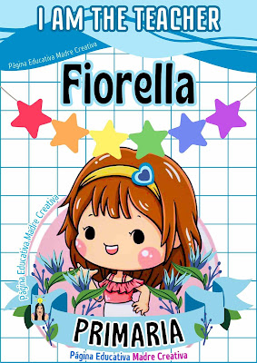 Cartel de Maestra Fiorella de nivel Primaria