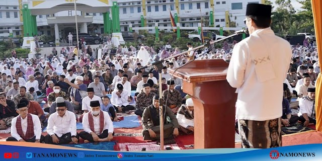 Shalat Idul Adha, Bupati Safaruddin : Maknai Perngorbanan Nabi Ibrahim AS