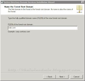 Name the Forest Root Domain