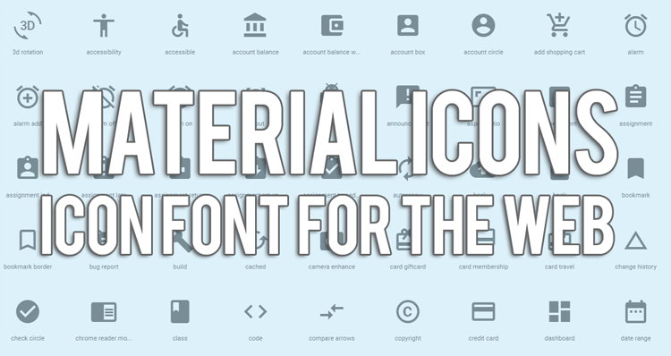 Cara Pasang Material Iconts Font For The Web Di Blog